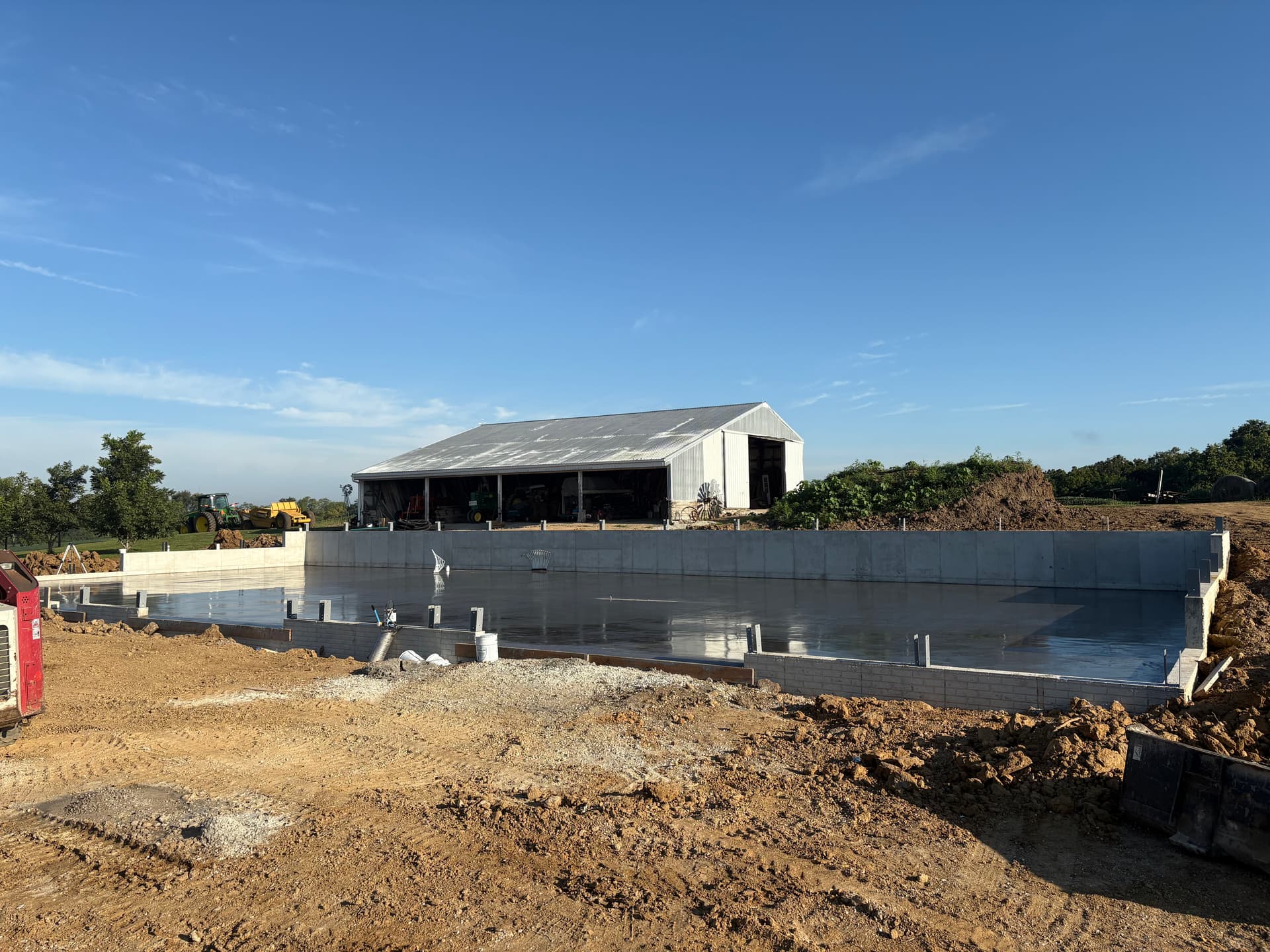 Gallery photos for Barn Foundation, Concrete Floor and Exterior Pads Near Mt. Pleasant: Image #2